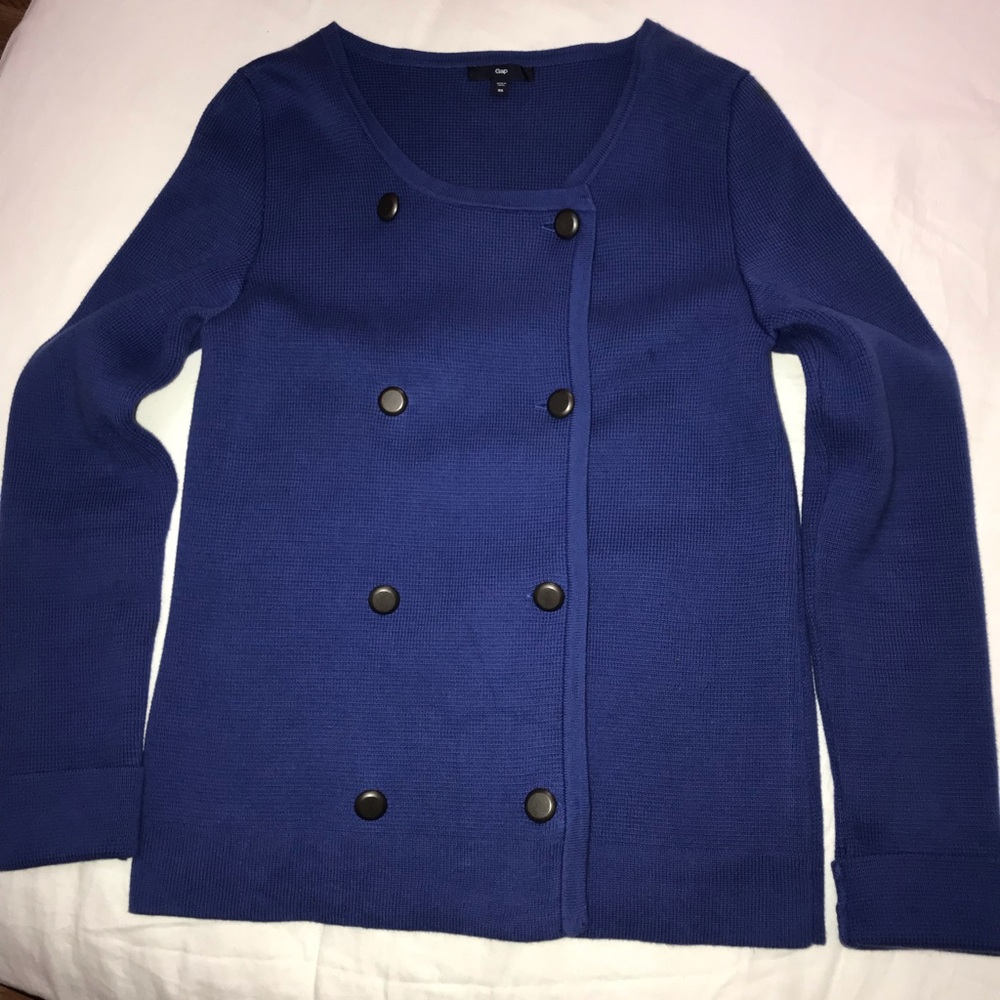 Royal Blue button sweater